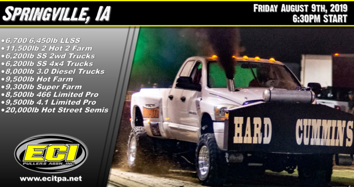 ECIPA Event: Springville Truck Tractor Pull