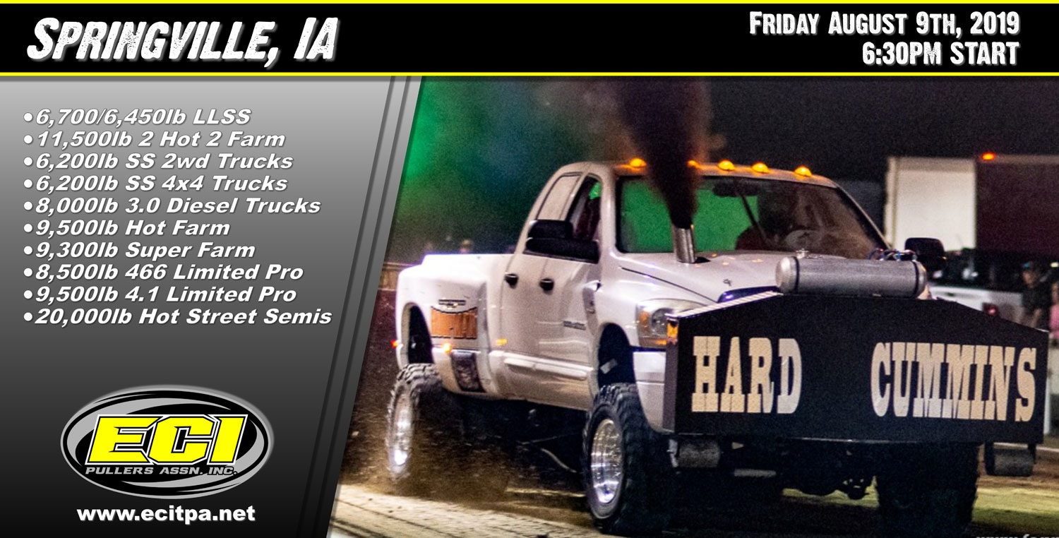 ECIPA Event: Springville Truck Tractor Pull