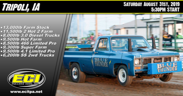 ECIPA Event: Tripoli Truck Tractor Pull 2019