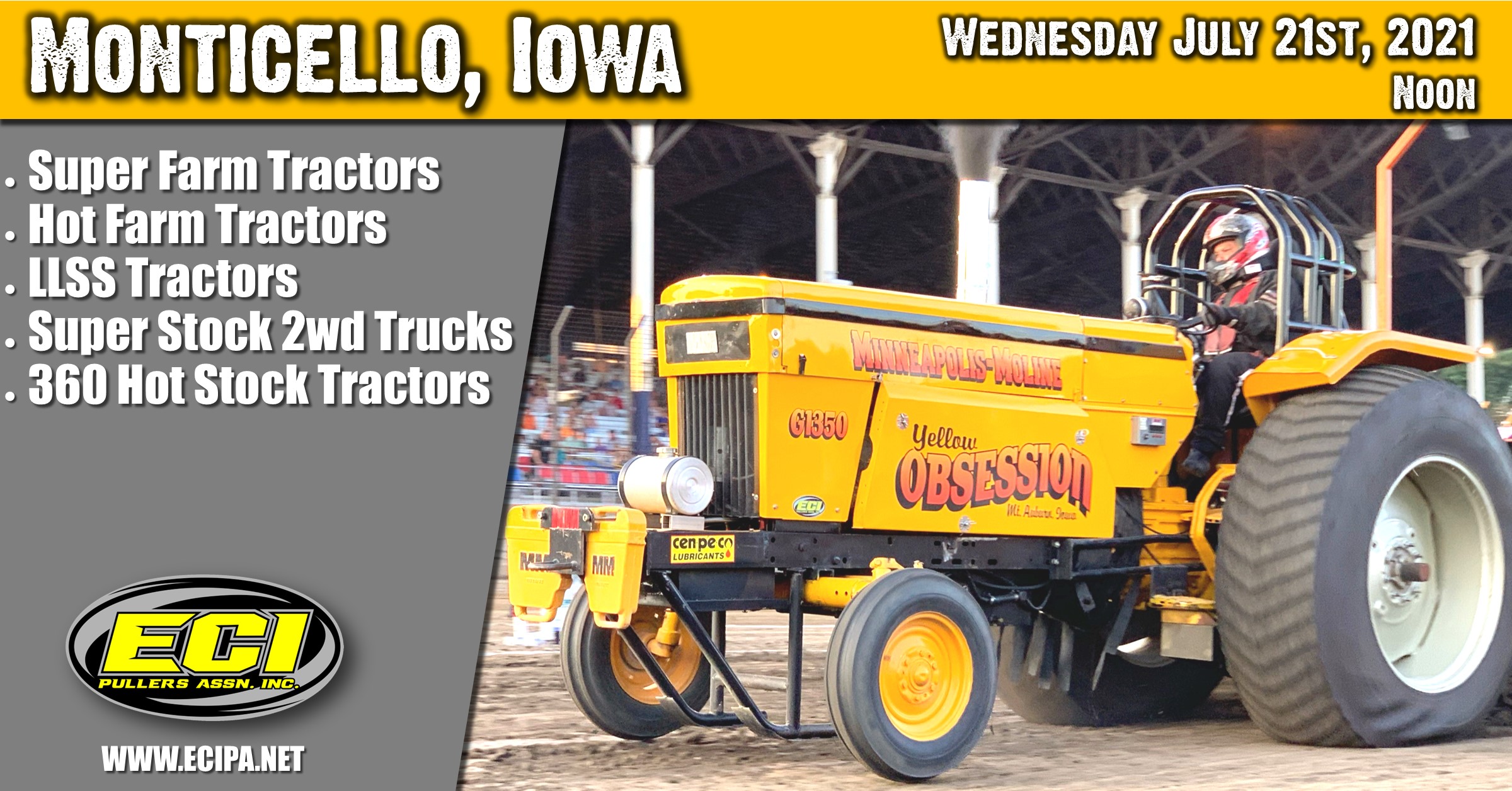 ECIPA Event Great Jones County Fair Truck & Tractor Pull July 21st, 2021